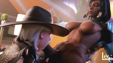 Ashe's Mouth Gets Stuffed with Pharas' Humongous Futanari Penis in 'Lewdhyl'