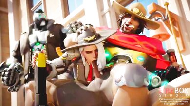 McCree's Super Blowjob Adventure with Ashe [fireboxstudio]