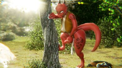 Tail Swipe Sensation: Lizard/Dragon Hermaphrodite Starring DelaliciousVA