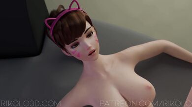 D.va's Overwatch Gangbang with PharaMercy