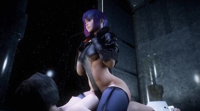 Motoko's Wet Pussy Rides [PetaZwega] in a Pool of Cum