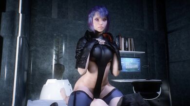 Motoko's Wet Pussy Rides [PetaZwega] in a Pool of Cum