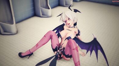 [MMDSunrise] Public Bathroom Insect Fucking by Succubus Haku