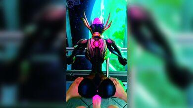 The mechanical princess, Mechari, enjoys the views of her surroundings as she explores a new world
