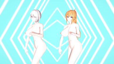 Alice's Big Tits Bounce and Jiggle in HD as She Fucks Her Step-Sister Erina in 'Wiggle Wiggle'