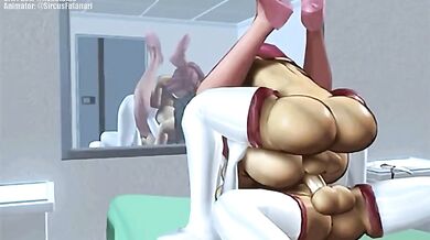 Naughty Nurses Break Their Bottled Up Bladders After a Demanding Night Shift
