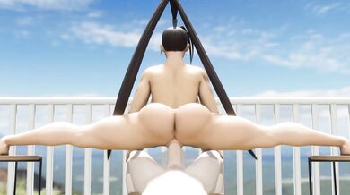 Sexy Ibuki Pounded While Performing Yoga on a Balcony [TheDirtDen]
