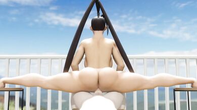 Sexy Ibuki Pounded While Performing Yoga on a Balcony [TheDirtDen]