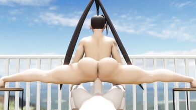 Sexy Ibuki Pounded While Performing Yoga on a Balcony [TheDirtDen]