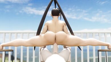 Sexy Ibuki Pounded While Performing Yoga on a Balcony [TheDirtDen]