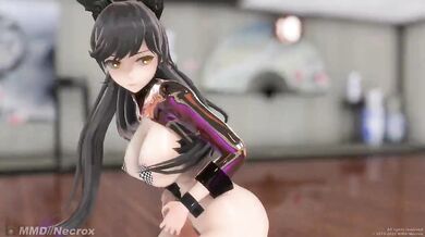 Big-Boobed Beach Babes in Skimpy Swimsuits on a Hot Summer Day: Azur Lane's Atago