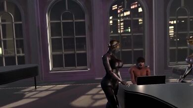 Two Sisters Taking On Big Boss' Cock