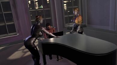 Two Sisters Taking On Big Boss' Cock