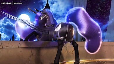 Mane-tastic MILF Tease by Princess Luna in the Royal Bedroom