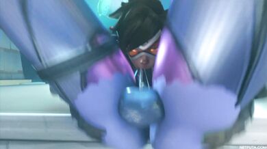 Tracer Choked by Widowmaker's Cum Explosion | Netfuta