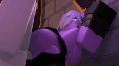 Slutty Roblox Chick Gets DP'd in a Dark Alley by Two Horny Dudes (Azoukl)