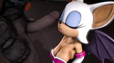 Dick on Rouge's Cheek [RougeNine]