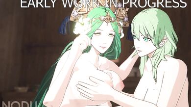 Rhea and Byleth's Hot Suction and Titty Fucking Fun (Fire Emblem)