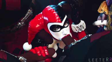 Harley Quinn Enjoys Four Black Cocks with LeetRR Is that better?