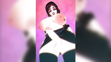 Goth Futanari and Maxine [blowjob]