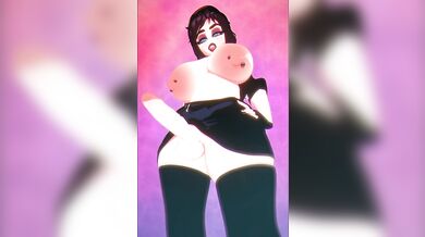 Goth Futanari and Maxine [blowjob]