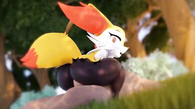 Adrian's Dirty Ride with the Sexy Braixen Cowgirl