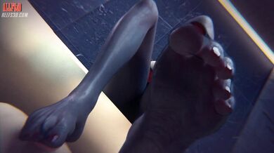 Getting off with Scarlet: A Footjob POV Experience