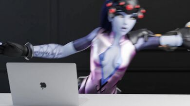 [4K] Naughty Widowmaker in Deep Trouble [White][Aphy3d]