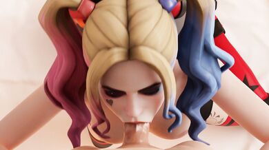 Harley Quinn sucks and fucks her way through a wig factory with Wigfitter in this hot hentai porn video