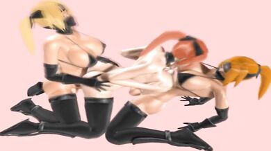 Sexy Ninja Sluts Get Fucked Hard in the Ass by Tentacle Monsters