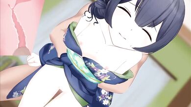 Pink-haired Beauty Gets Nailed in Yukata
