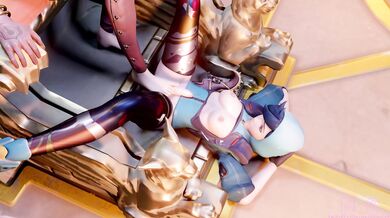 Overwatch: Tracers Neon Foot Job Mercy