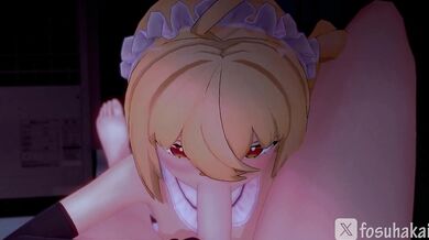 Maid Lucy sucks well and fucks hard! (Luciana de Montefio - Zenless_Zone_Zero)