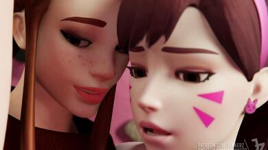 The Overwatch girls have a wild night! Watch as Dva and Brigitte engage in passionate lesbian fun