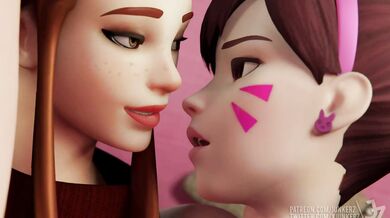 The Overwatch girls have a wild night! Watch as Dva and Brigitte engage in passionate lesbian fun