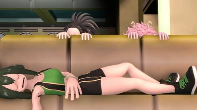 Busty secretary takes on her bosses in a fuck fest on the beach