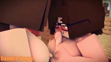 - Mega Futanari Destroys Adorable Minecraft Slut