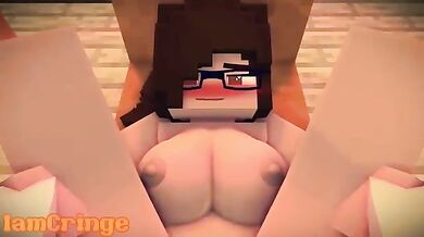 - Mega Futanari Destroys Adorable Minecraft Slut