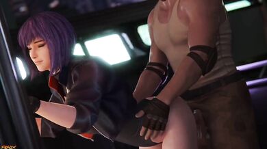 Innocent Motoko Kusanagi Seduces Informant with her Oral Skills[F3ynix]