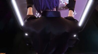 Innocent Motoko Kusanagi Seduces Informant with her Oral Skills[F3ynix]