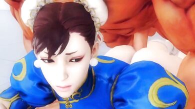 - A busty Chun Li gets pounded by a horny Urien.