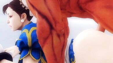 - A busty Chun Li gets pounded by a horny Urien.