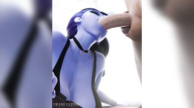 Mouth-Fucking Specialist Widowmaker Blows Cum Load for Her Client