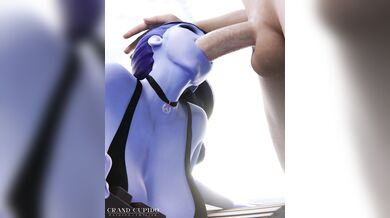 Mouth-Fucking Specialist Widowmaker Blows Cum Load for Her Client