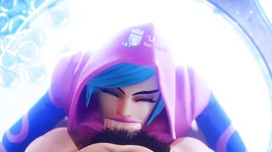 Iris's Mouth Stuffed with Cum [White/Creamy Load]