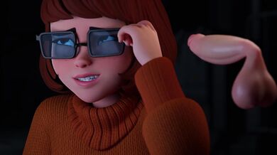 Velma Dinkley Gets Her Throat Fucked by Redmoa's Giant Cock