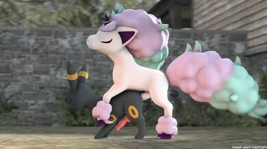 Umbreon's Fang-Filled Fantasy with Ponyta