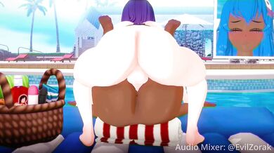 - Delalicious and CottontailVA's Wet and Wild Poolside Sexcapade