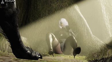 Yorha's Ass Depik-uation with a Werewolf