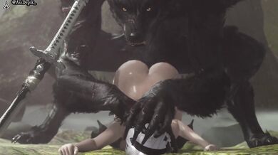 Yorha's Ass Depik-uation with a Werewolf